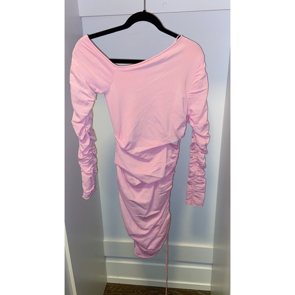 Brand New Zara Pink Cutout Mini Dress Size M - Picture 5 of 8